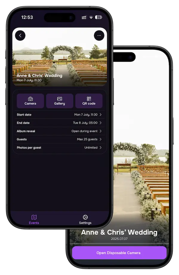 Customize your event