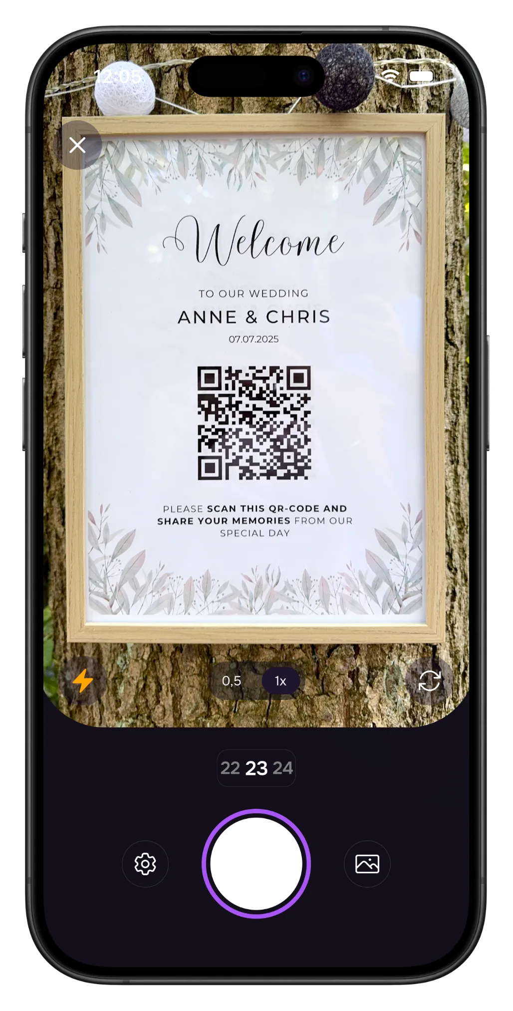 Los invitados se unen al instante con un código QR
