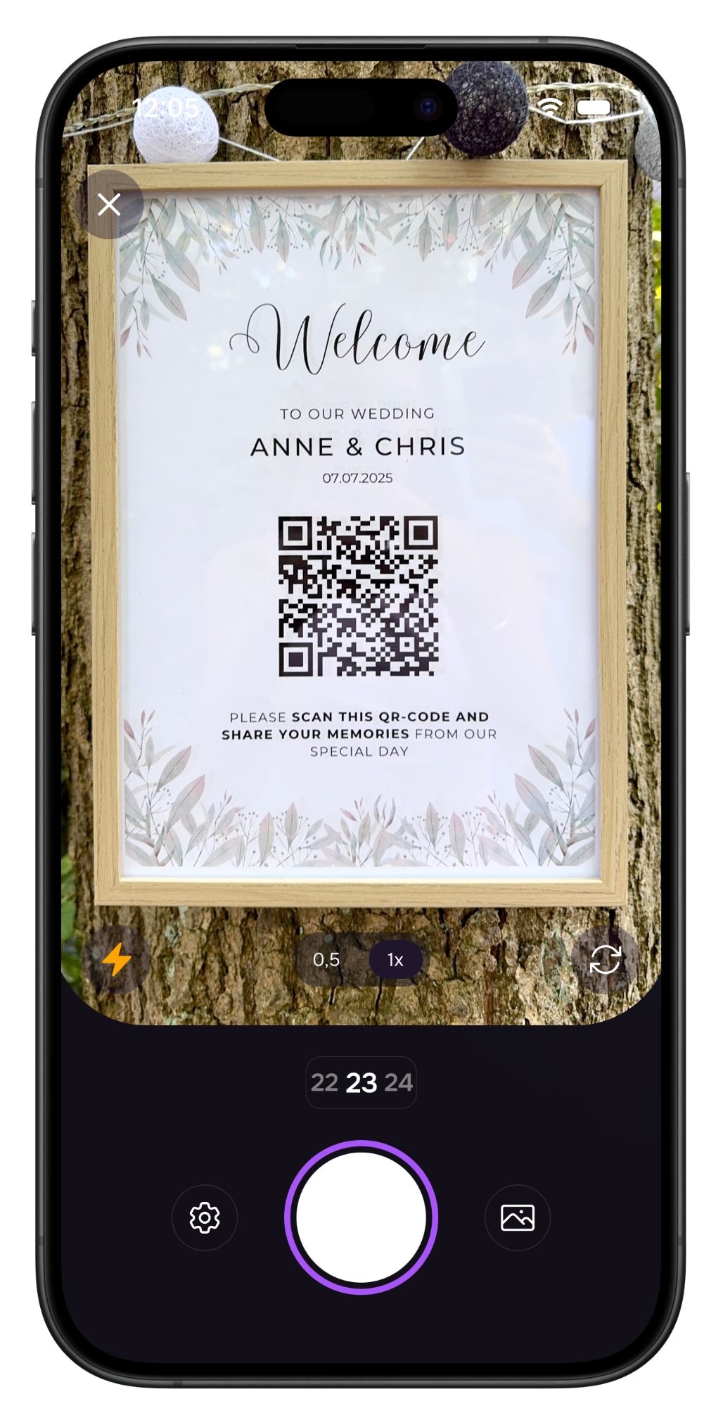 Los invitados se unen al instante con un código QR